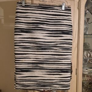 Ann Taylor Zebra Print Pencil Skirt
